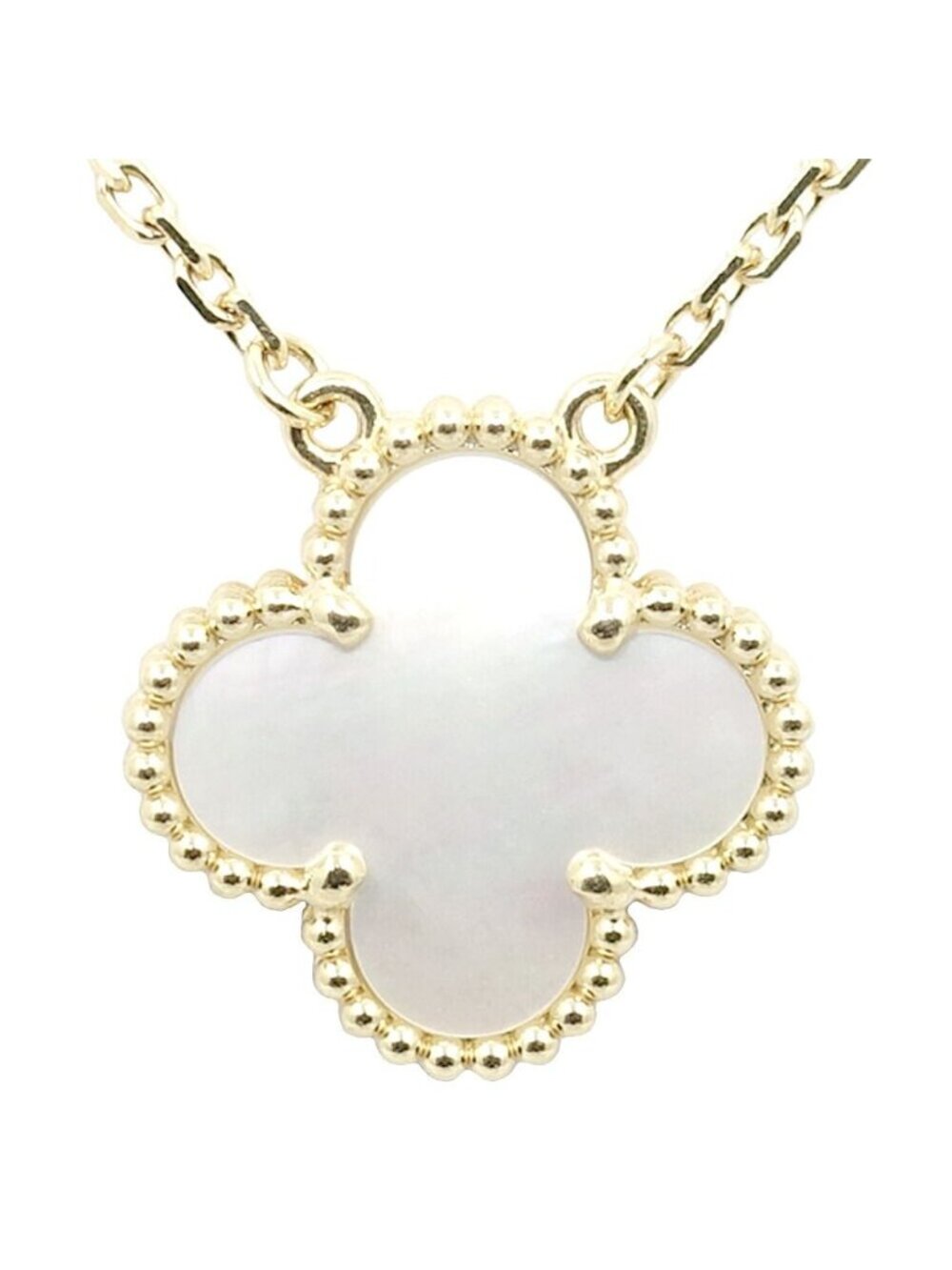 Van Cleef & Arpels Necklace Vintage Alhambra Mop Yellow Gold